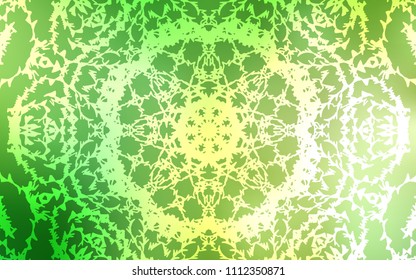 Light Green, Yellow vector abstract doodle background. A completely new color illustration in doodle style drawn by child. The pattern can be used for wallpapers and coloring books.