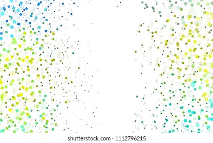 Light Green, Yellow vector abstract textured polygonal background. Blurry rectangular design. The pattern with repeating rectangles can be used for background.