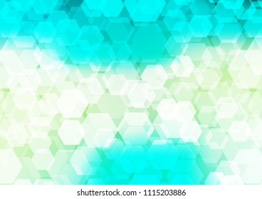 Light Green, Yellow vector abstract mosaic background. A vague abstract illustration with gradient. Brand new design for your business.
