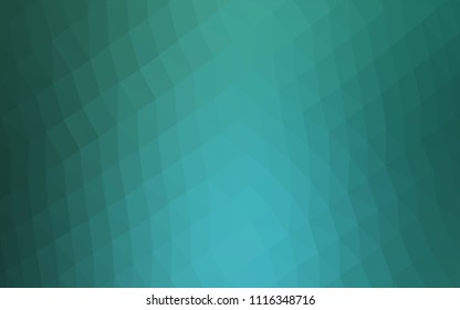 Light Green, Yellow vector abstract mosaic backdrop. Creative geometric illustration in Origami style with gradient. The best triangular design for your business.