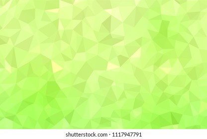 Light Green, Yellow vector abstract polygonal background. Creative geometric illustration in Origami style with gradient. Brand new design for your business.