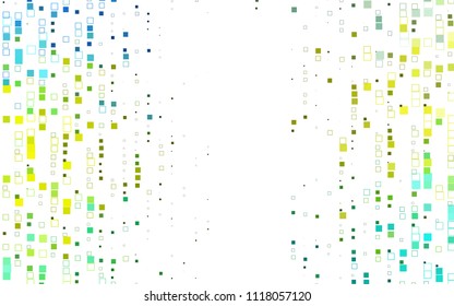Light Green, Yellow vector abstract textured polygonal background. Blurry rectangular design. The pattern with repeating rectangles can be used for background.