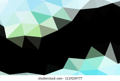 Light Green, Yellow vector abstract mosaic abstract mosaic. A completely new color illustration in a vague style. Brand new design for your business.