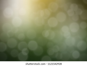 Light Green, Yellow vector abstract bright template. A completely new color illustration in a bokeh style. A new texture for your design.