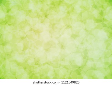Light Green, Yellow vector abstract polygonal pattern. A vague abstract illustration with gradient. The polygonal design can be used for your web site.