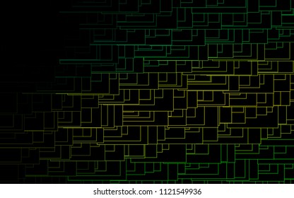 Light Green, Yellow vector abstract textured polygonal background. Blurry rectangular design. The pattern with repeating rectangles can be used for background.