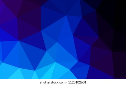 Light Green, Yellow vector abstract polygonal background. Geometric illustration in Origami style with gradient.  Best triangular design for your business.