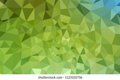 Light Green, Yellow vector abstract polygonal background. Colorful illustration in polygonal style with gradient. Brand new style for your business design.