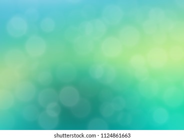 Light Green, Yellow vector abstract bright background. A completely new color illustration in a bokeh style. The template can be used for your brand book.