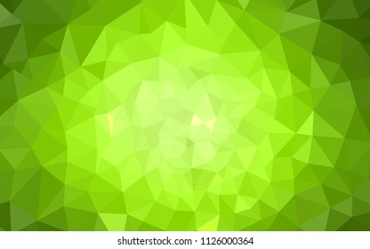 Light Green, Yellow vector abstract polygonal template. A sample with polygonal shapes. Pattern for a brand book's backdrop.
