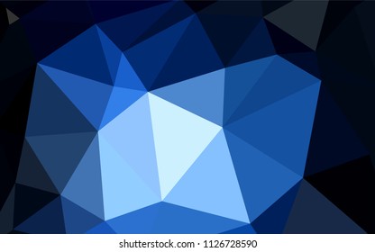 Light Green, Yellow vector abstract polygonal template. Shining colorful illustration with triangles. Template for cell phone's backgrounds.
