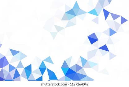 Light Green, Yellow vector abstract mosaic pattern. Shining colorful illustration with triangles. A new texture for your web site.