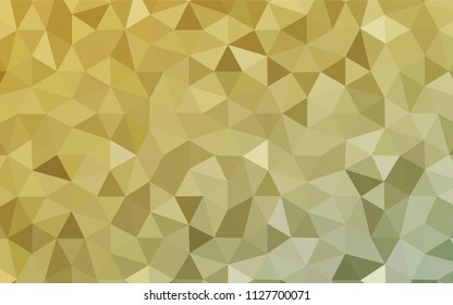 Light Green, Yellow vector abstract polygonal background. Modern abstract illustration with triangles. A completely new design for your leaflet.