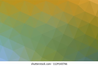 Light Green, Yellow vector abstract polygonal pattern. Modern geometrical abstract illustration with gradient. Brand-new design for your business.
