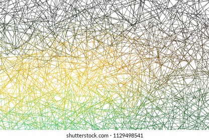 Light Green, Yellow vector abstract colorful background, which consist of triangles. Pattern with colored triangles on white background.