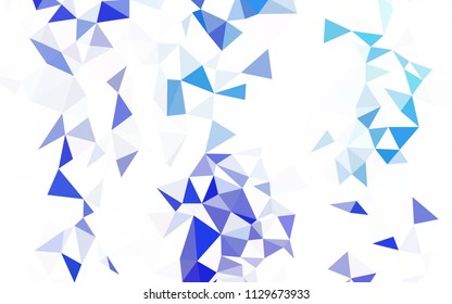 Light Green, Yellow vector abstract mosaic background. Creative geometric illustration in Origami style with gradient. Triangular pattern for your design.