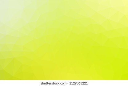 Light Green, Yellow vector abstract polygonal template. Polygonal abstract illustration with gradient. Textured pattern for your backgrounds.