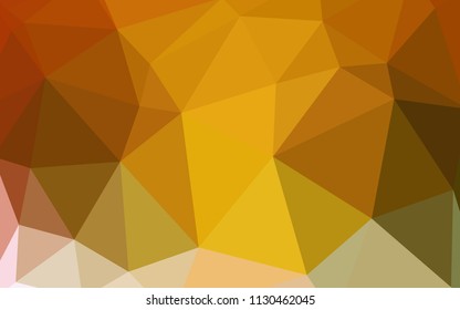 Light Green, Yellow vector abstract mosaic pattern. Shining colorful illustration with triangles. Textured pattern for your backgrounds.