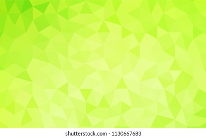 Light Green, Yellow vector abstract polygonal pattern. Polygonal abstract illustration with gradient. Completely new template for your banner.