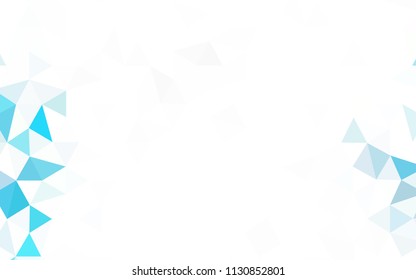 Light Green, Yellow vector abstract mosaic backdrop. Shining colorful illustration with triangles. A new texture for your web site.