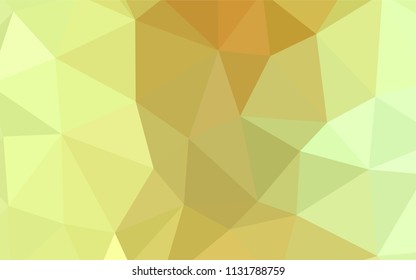 Light Green, Yellow vector abstract polygonal background. Polygonal abstract illustration with gradient. Triangular pattern for your design.