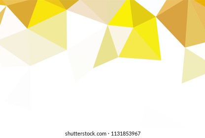 Light Green, Yellow vector abstract mosaic backdrop. Glitter abstract illustration with an elegant triangles. A completely new design for your leaflet.