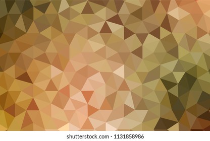 Light Green, Yellow vector abstract mosaic backdrop. A completely new color illustration in a polygonal style. Polygonal design for your web site.
