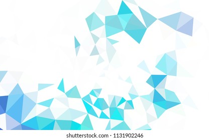 Light Green, Yellow vector abstract mosaic pattern. Elegant bright polygonal illustration with gradient. Textured pattern for your backgrounds.