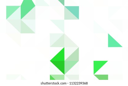 Light Green, Yellow vector abstract mosaic pattern. Polygonal abstract illustration with gradient. Textured pattern for your backgrounds.
