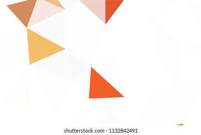 Light Green, Yellow vector abstract mosaic pattern. Elegant bright polygonal illustration with gradient. Best triangular design for your business.