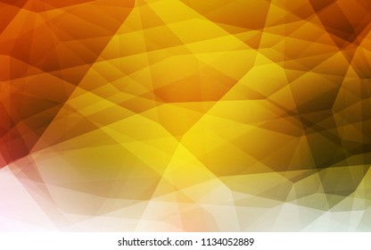 Light Green, Yellow vector abstract mosaic pattern. Polygonal abstract illustration with gradient. A new texture for your web site.