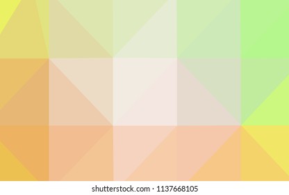 Light Green, Yellow vector abstract mosaic background. Shining colored illustration in a new style. A new texture for your design.