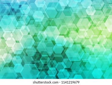 Light Green, Yellow vector abstract polygonal pattern. Creative illustration in halftone style with gradient. The textured pattern can be used for background.