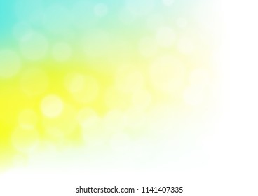 Light Green, Yellow vector abstract bright template. A vague abstract illustration with gradient. The best blurred design for your business.