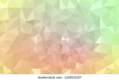 Light Green, Yellow vector abstract mosaic background. Creative geometric illustration in Origami style with gradient. Pattern for a brand book's backdrop.