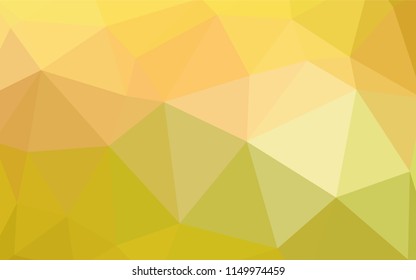 Light Green, Yellow vector abstract polygonal pattern. A sample with polygonal shapes. A new texture for your web site.