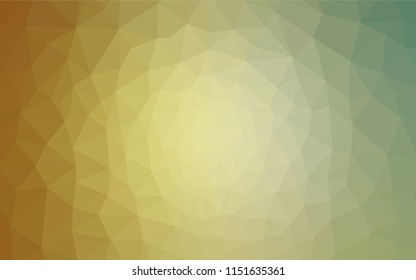 Light Green, Yellow vector abstract polygonal background. A completely new color illustration in a polygonal style. Pattern for a brand book's backdrop.