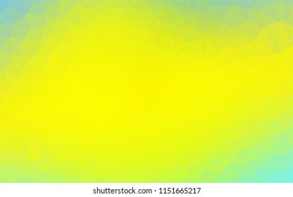 Light Green, Yellow vector abstract polygonal cover. A completely new color illustration in a vague style. The completely new template can be used for your brand book.