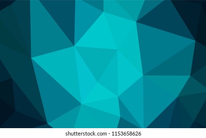 Light Green, Yellow vector abstract mosaic backdrop. Creative illustration in halftone style with triangles. A new texture for your web site.