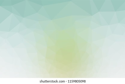 Light Green, Yellow vector abstract mosaic pattern. Colorful abstract illustration with gradient. Brand new style for your business design.