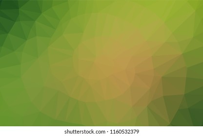 Light Green, Yellow vector abstract polygonal cover. Shining colored illustration in a Brand new style. A completely new design for your business.