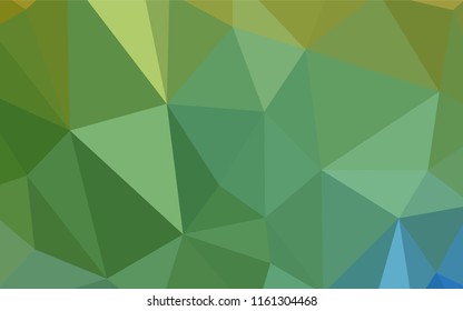Light Green, Yellow vector abstract polygonal pattern. Colorful illustration in abstract style with triangles. Textured pattern for your backgrounds.