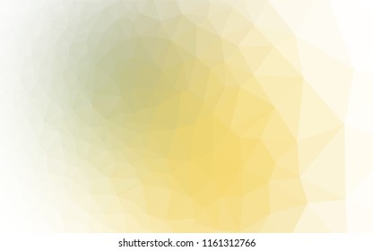 Light Green, Yellow vector abstract mosaic background. Shining colored illustration in a Brand new style. The completely new template can be used for your brand book.