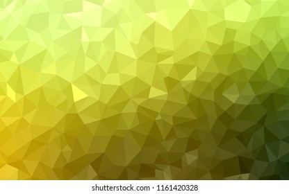 Light Green, Yellow vector abstract mosaic backdrop. Colorful illustration in polygonal style with gradient. Polygonal design for your web site.
