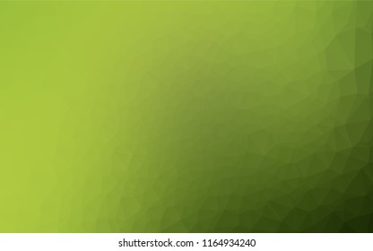 Light Green, Yellow vector abstract polygonal texture. Shining colored illustration in a Brand new style. Brand new style for your business design.