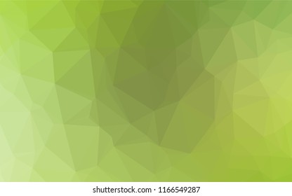 Light Green, Yellow vector abstract mosaic background. Creative illustration in halftone style with gradient. Brand new style for your business design.