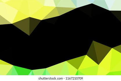 Light Green, Yellow vector abstract mosaic backdrop. Glitter abstract illustration with an elegant design. A completely new template for your business design.