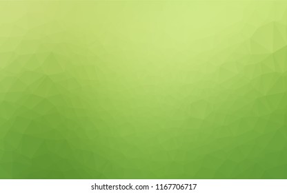 Light Green, Yellow vector abstract polygonal texture. A vague abstract illustration with gradient. The template can be used as a background for cell phones.