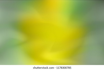 Light Green, Yellow vector abstract blurred layout. Colorful illustration in abstract style with gradient. A new texture for your design.