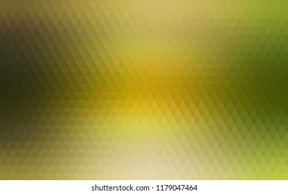 Light Green, Yellow vector abstract mosaic template. An elegant bright illustration with gradient. Brand-new style for your business design.